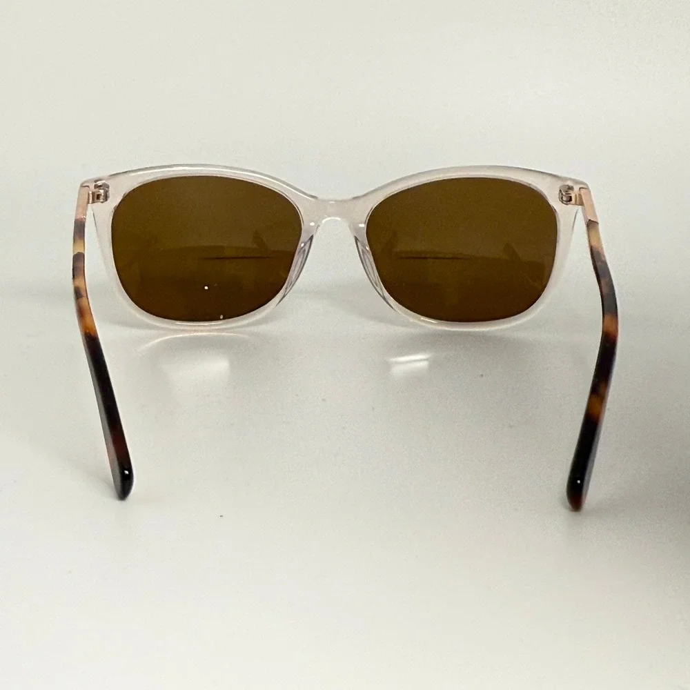 Nine West Sunglasses NW641S 265 Clear Tortoise Rose Gold 56-17-140